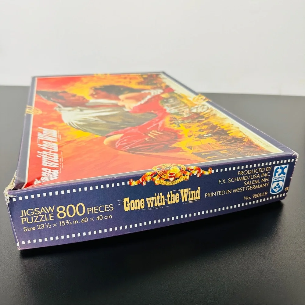 1989 GONE WITH THE WIND Vintage 800 Piece Jigsaw Puzzle MGM CINEMA CLASSICS - Picture 9 of 10